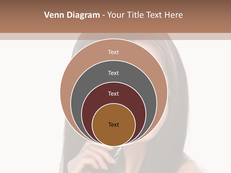 Caucasian Closeup Long PowerPoint Template