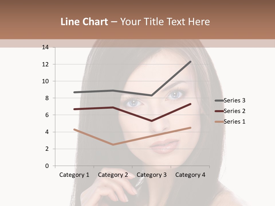 Caucasian Closeup Long PowerPoint Template