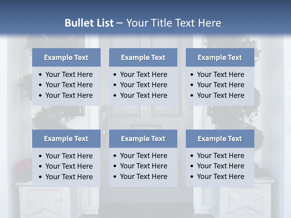 Residence Red Flowers Outdoors PowerPoint Template