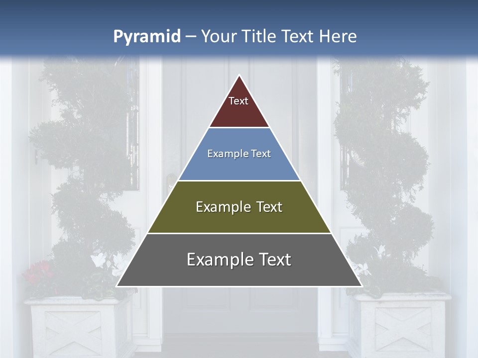 Residence Red Flowers Outdoors PowerPoint Template