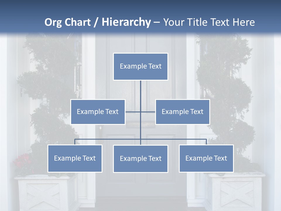 Residence Red Flowers Outdoors PowerPoint Template