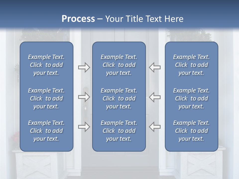 Residence Red Flowers Outdoors PowerPoint Template