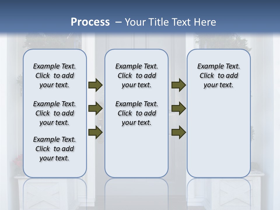 Residence Red Flowers Outdoors PowerPoint Template