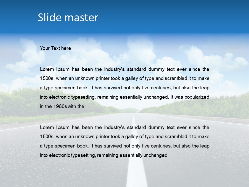 Speed Transport Vehicle PowerPoint Template