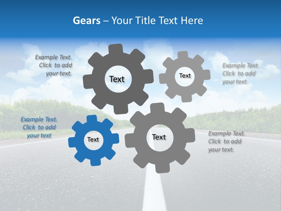 Speed Transport Vehicle PowerPoint Template