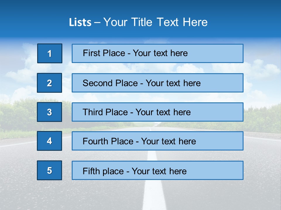 Speed Transport Vehicle PowerPoint Template