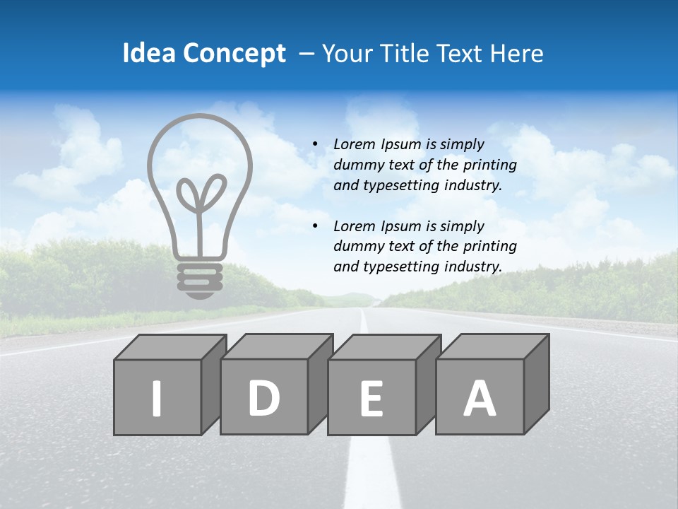 Speed Transport Vehicle PowerPoint Template