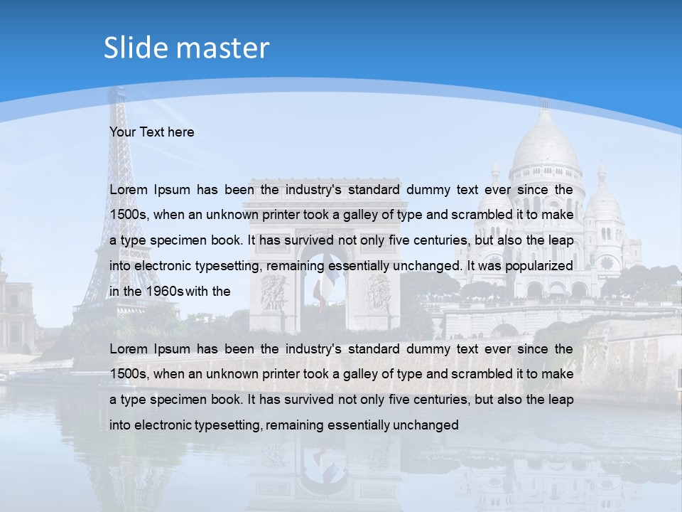 Pont Capitale Arc De Triomphe PowerPoint Template