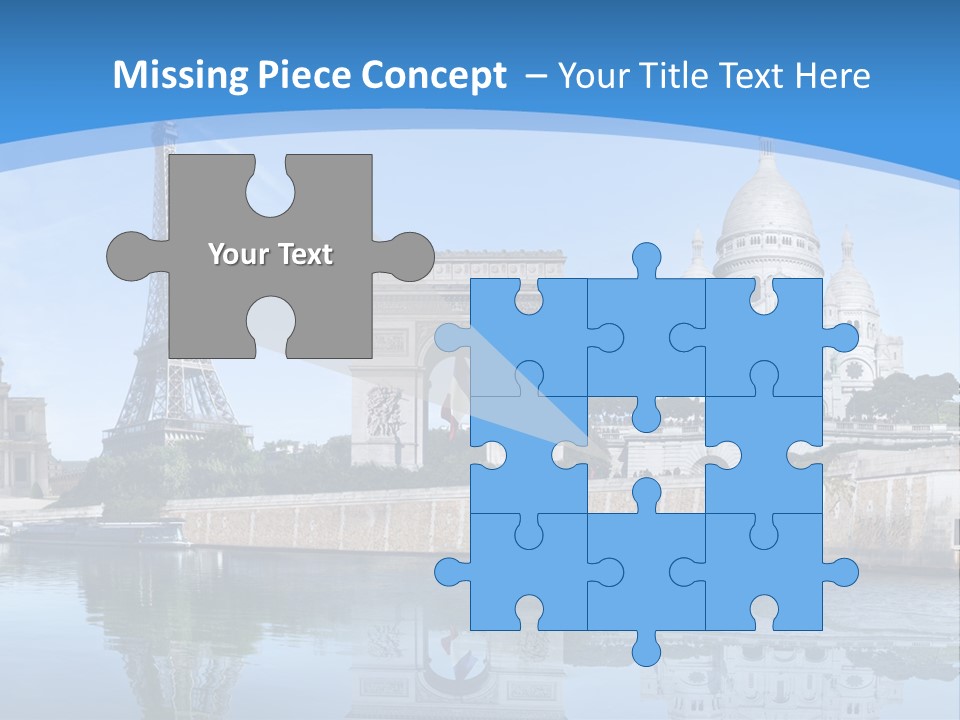 Pont Capitale Arc De Triomphe PowerPoint Template