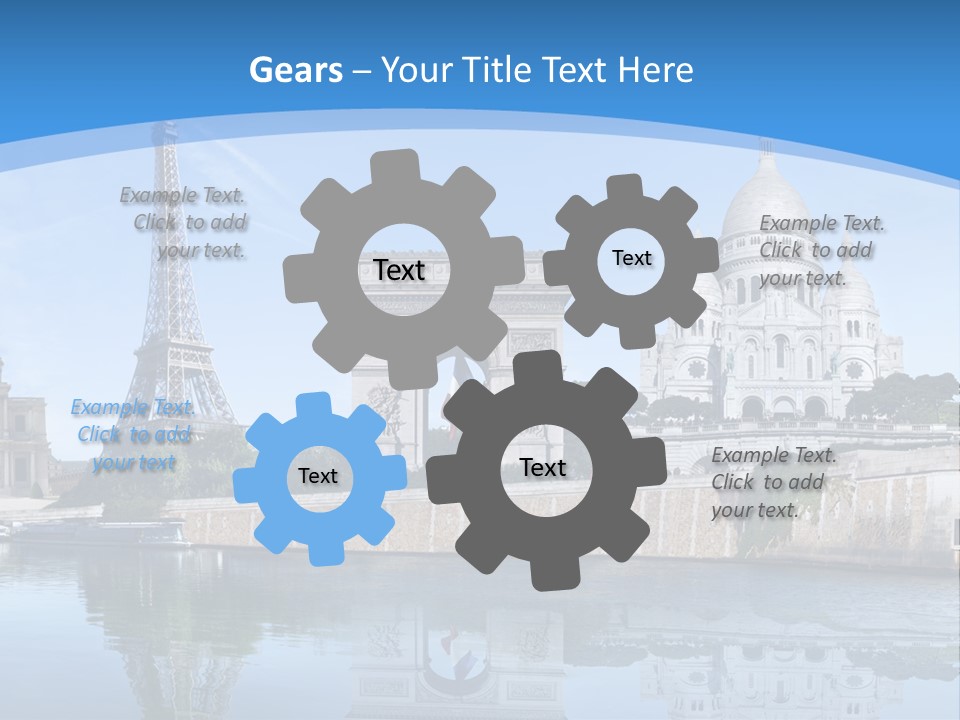 Pont Capitale Arc De Triomphe PowerPoint Template