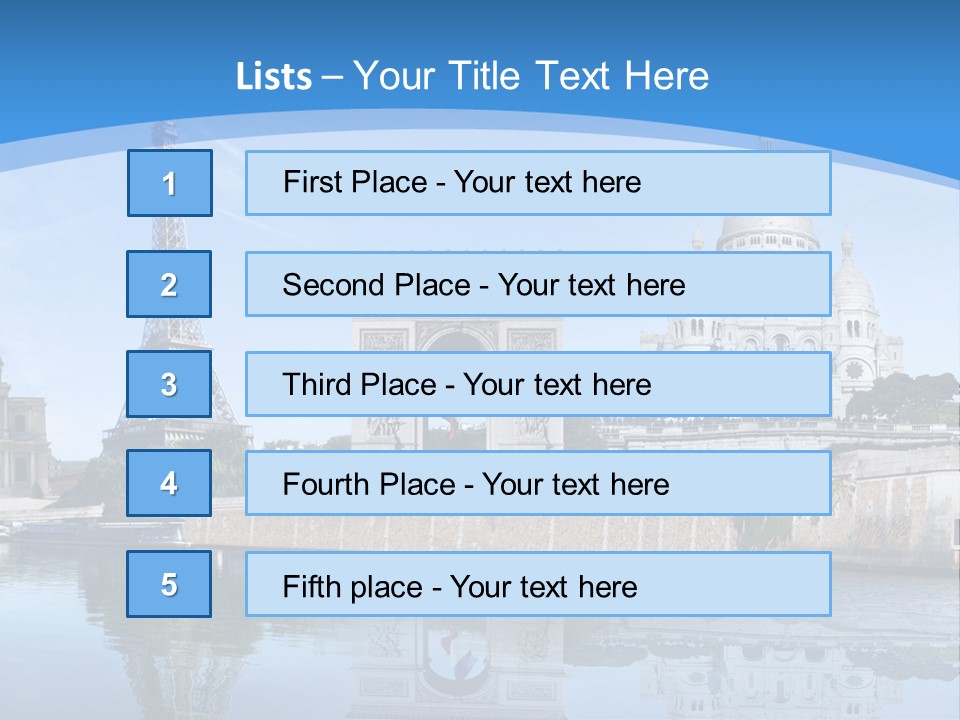 Pont Capitale Arc De Triomphe PowerPoint Template