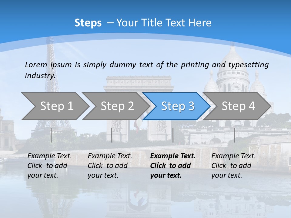 Pont Capitale Arc De Triomphe PowerPoint Template