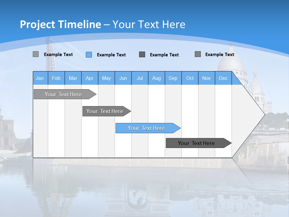 Pont Capitale Arc De Triomphe PowerPoint Template