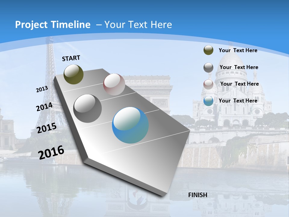 Pont Capitale Arc De Triomphe PowerPoint Template