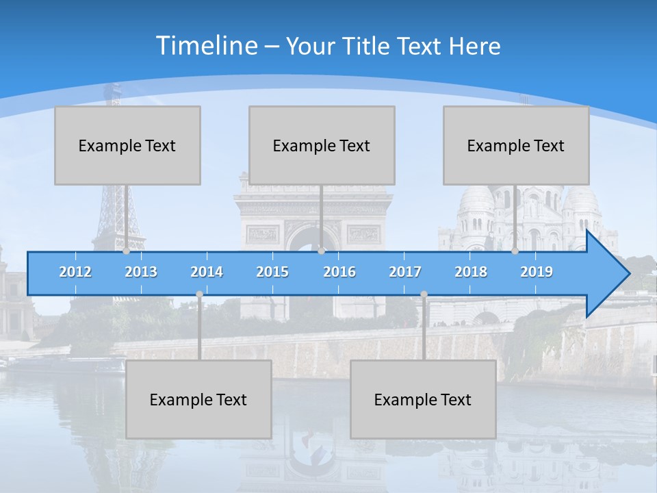 Pont Capitale Arc De Triomphe PowerPoint Template