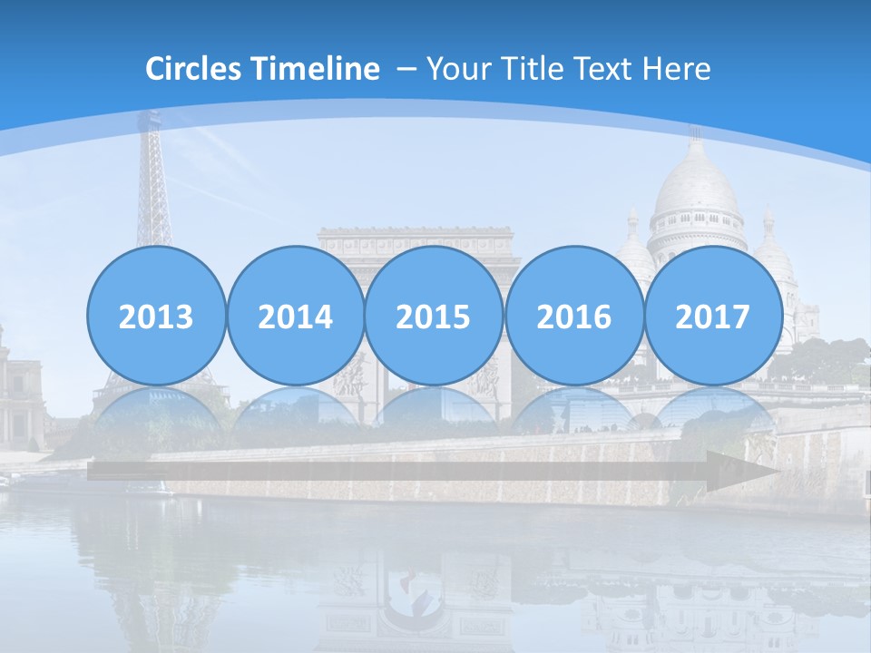 Pont Capitale Arc De Triomphe PowerPoint Template