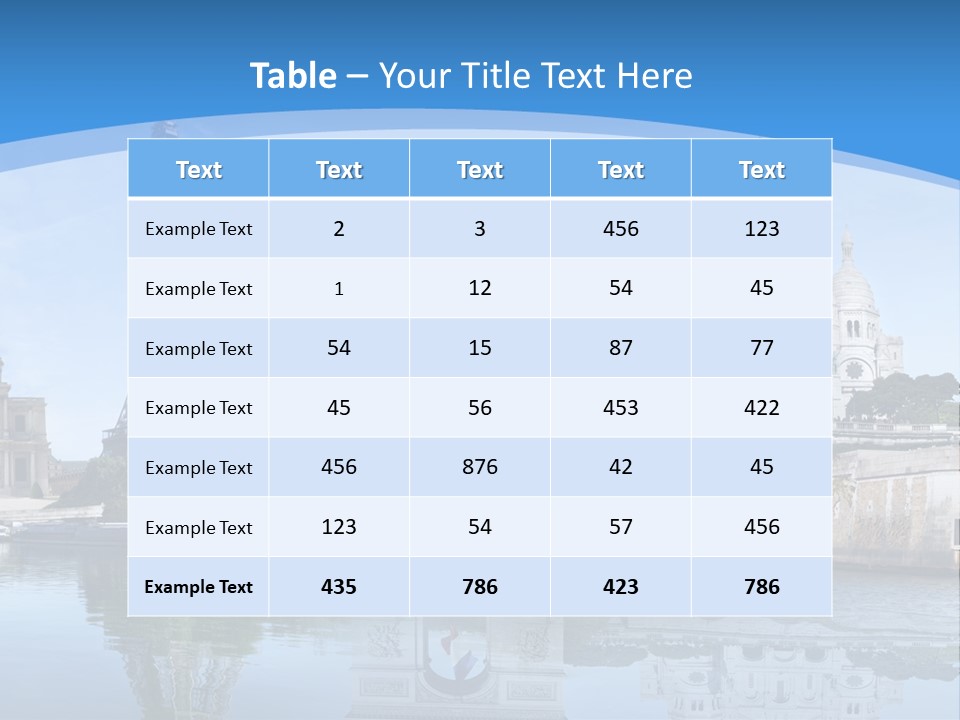 Pont Capitale Arc De Triomphe PowerPoint Template