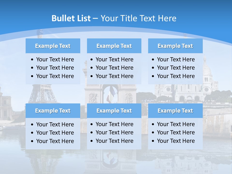 Pont Capitale Arc De Triomphe PowerPoint Template