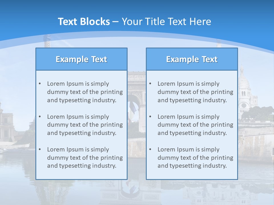 Pont Capitale Arc De Triomphe PowerPoint Template
