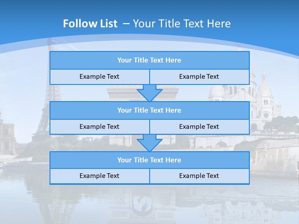 Pont Capitale Arc De Triomphe PowerPoint Template