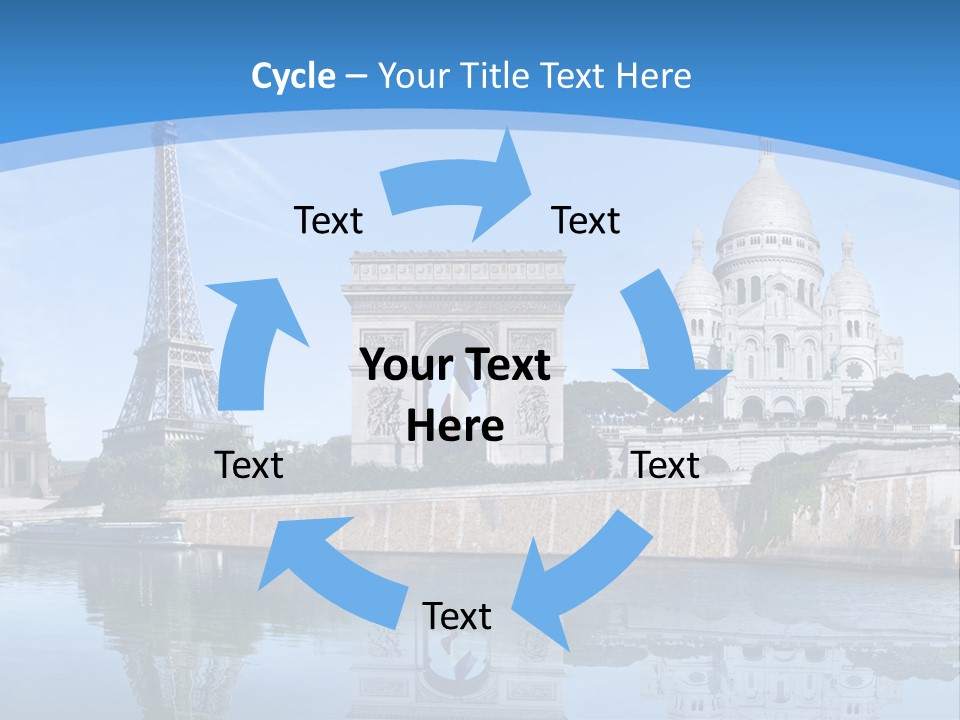 Pont Capitale Arc De Triomphe PowerPoint Template