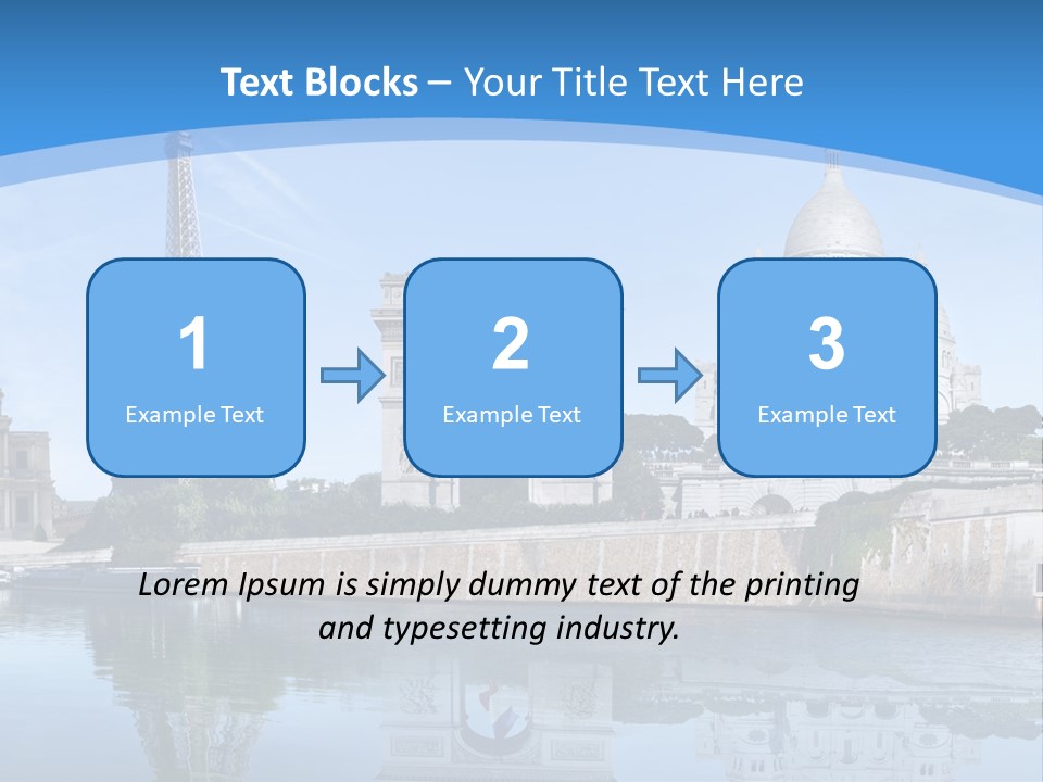 Pont Capitale Arc De Triomphe PowerPoint Template