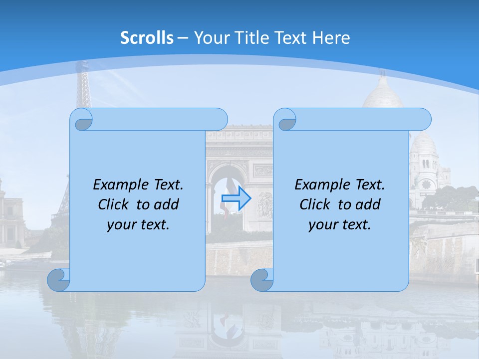 Pont Capitale Arc De Triomphe PowerPoint Template