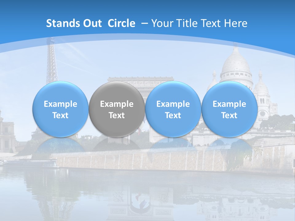 Pont Capitale Arc De Triomphe PowerPoint Template