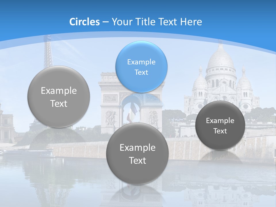 Pont Capitale Arc De Triomphe PowerPoint Template