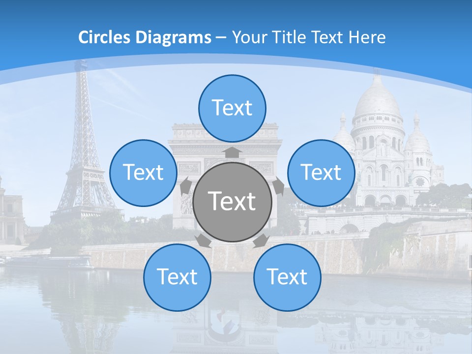 Pont Capitale Arc De Triomphe PowerPoint Template