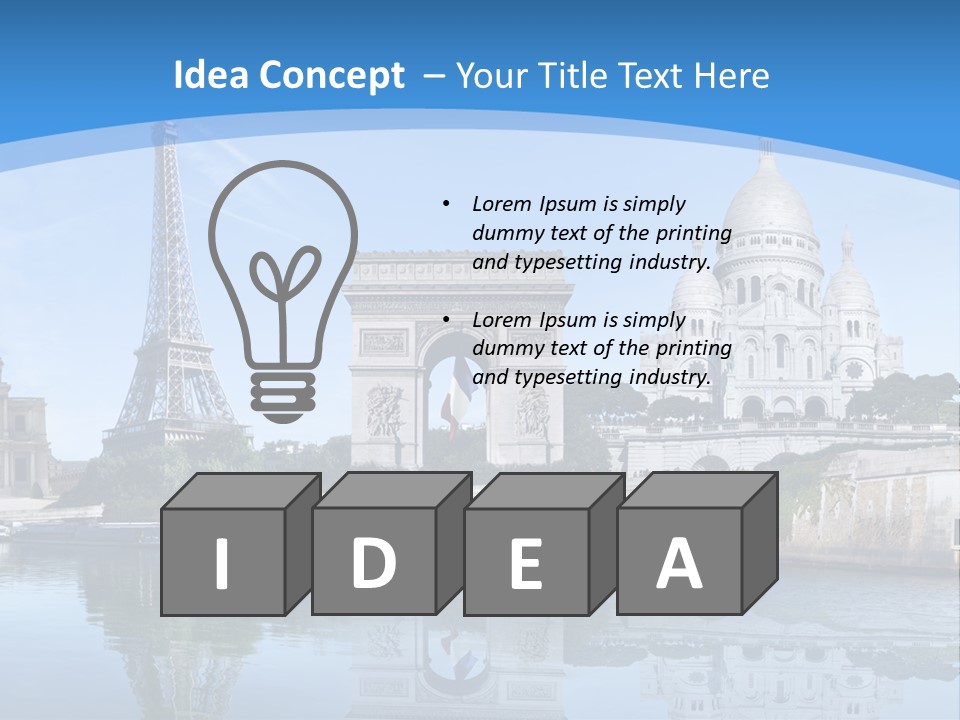 Pont Capitale Arc De Triomphe PowerPoint Template