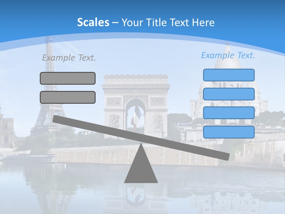 Pont Capitale Arc De Triomphe PowerPoint Template