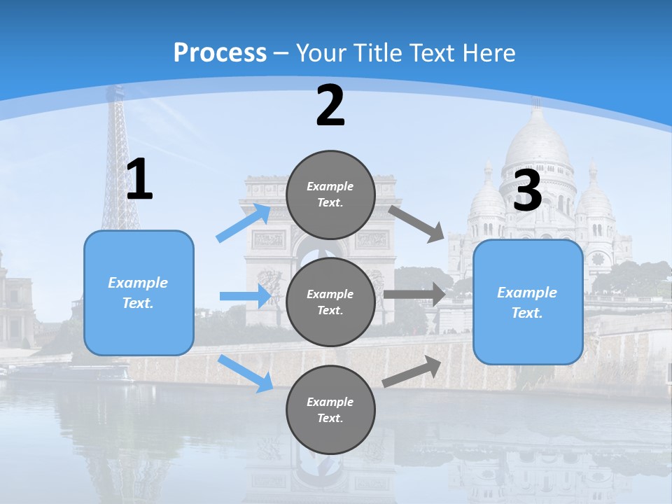 Pont Capitale Arc De Triomphe PowerPoint Template