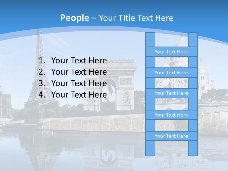 Pont Capitale Arc De Triomphe PowerPoint Template