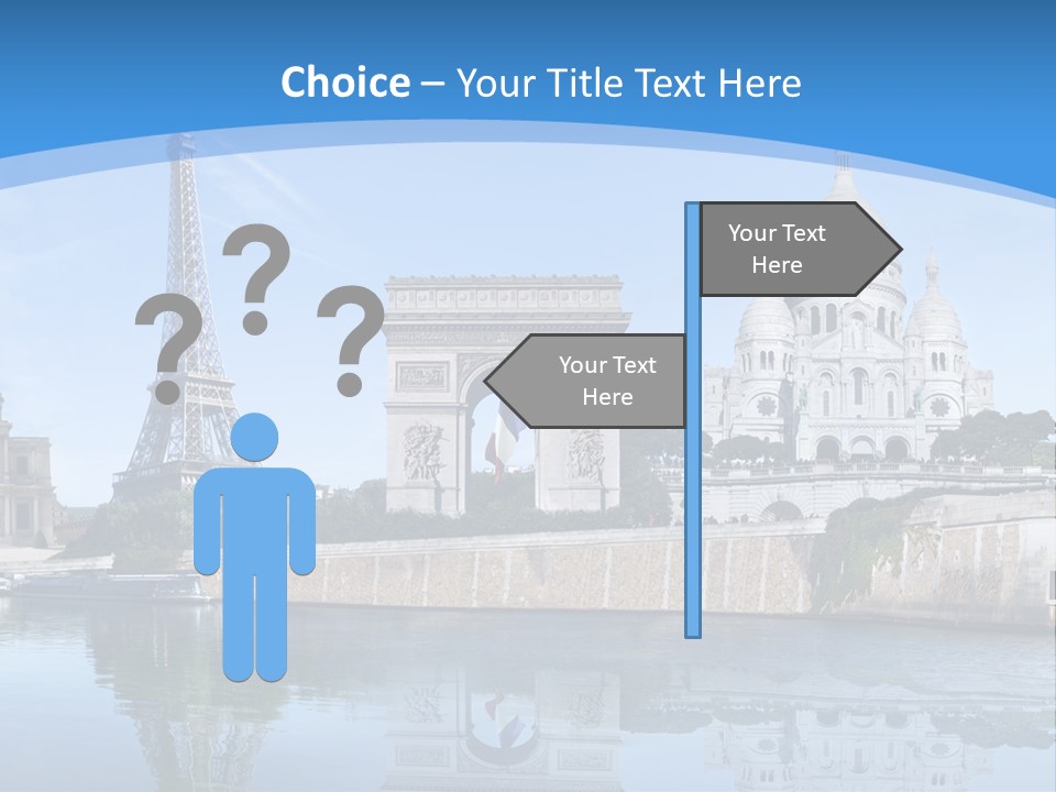 Pont Capitale Arc De Triomphe PowerPoint Template