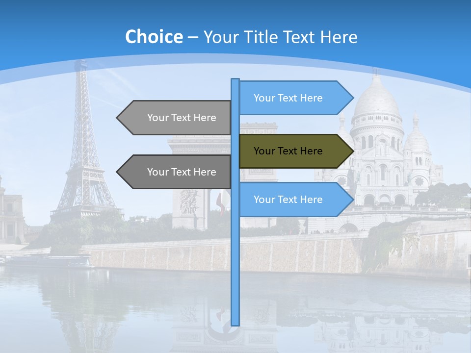 Pont Capitale Arc De Triomphe PowerPoint Template