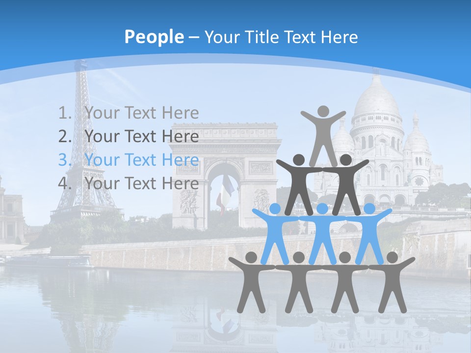 Pont Capitale Arc De Triomphe PowerPoint Template