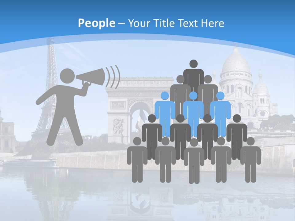 Pont Capitale Arc De Triomphe PowerPoint Template