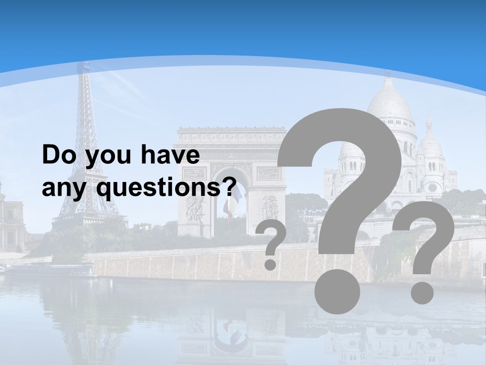 Pont Capitale Arc De Triomphe PowerPoint Template