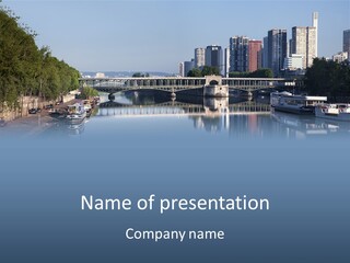 Javel Quartier Front De Seine PowerPoint Template