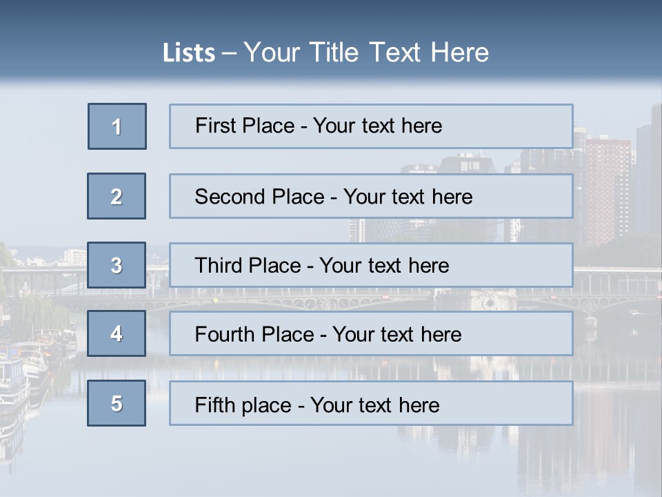 Javel Quartier Front De Seine PowerPoint Template