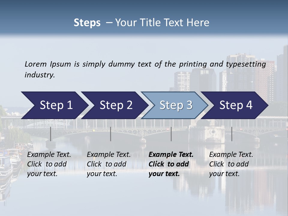 Javel Quartier Front De Seine PowerPoint Template