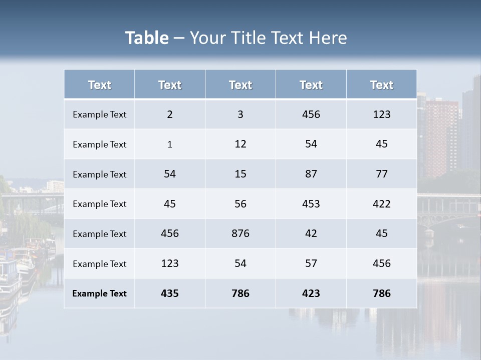 Javel Quartier Front De Seine PowerPoint Template