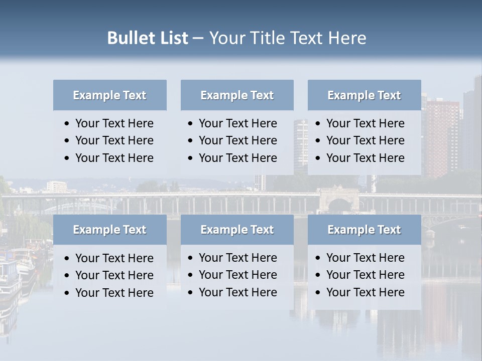 Javel Quartier Front De Seine PowerPoint Template