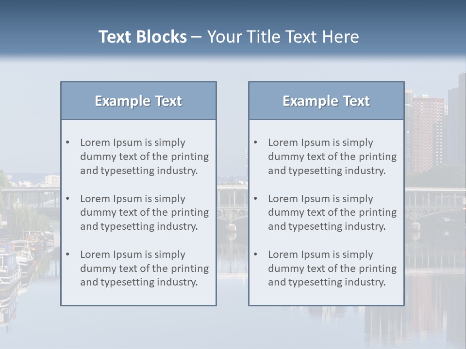 Javel Quartier Front De Seine PowerPoint Template