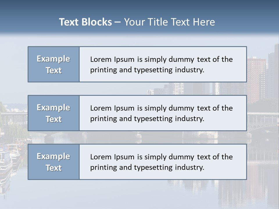 Javel Quartier Front De Seine PowerPoint Template