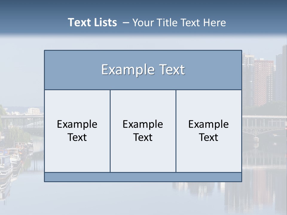 Javel Quartier Front De Seine PowerPoint Template