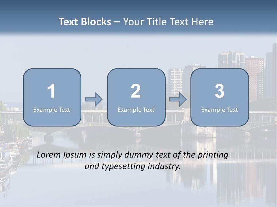 Javel Quartier Front De Seine PowerPoint Template