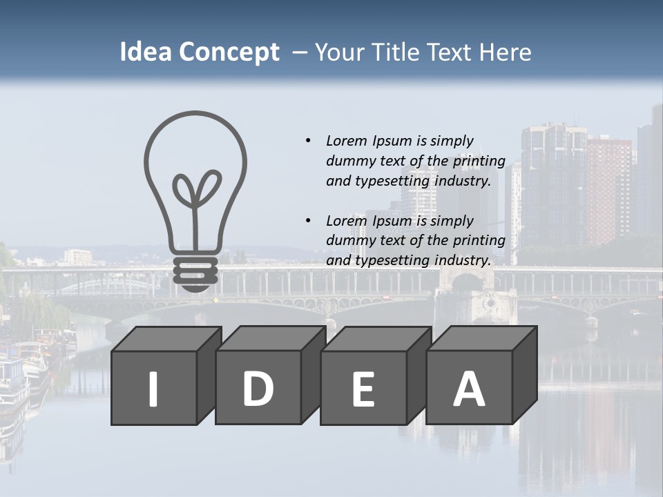 Javel Quartier Front De Seine PowerPoint Template