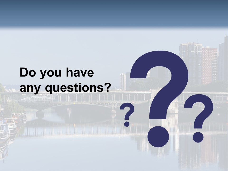 Javel Quartier Front De Seine PowerPoint Template